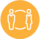 Bild zwei Personen im Kreis symbolisieren Mitgliedschaft InnovatorsNet