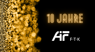 Grafik Jubiläum 10 Jahre AiF FTK