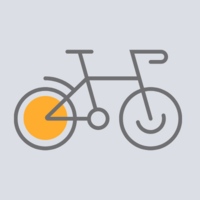 Icon Fahrrad symbolisiert E-Bike Leasing in der FTK 